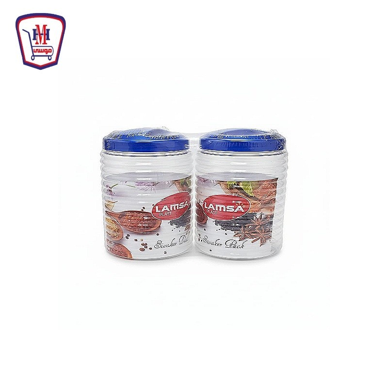 لمسه بلاست طقم برطمان جامبو 2×1 م 14039