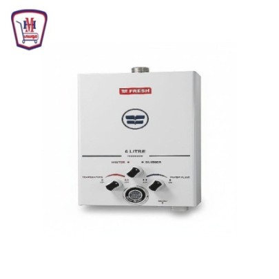 صورة فريش سخان غاز بالادابتور فضى 6 لتر 6 لتر من فريش - هايبر موسى
