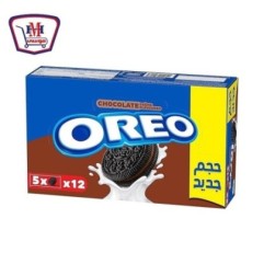 صورة بسكويت اوريو شوكولاته 5 قطع 43.75 جرام علبه × 12 باكو من اوريو - هايبر موسى