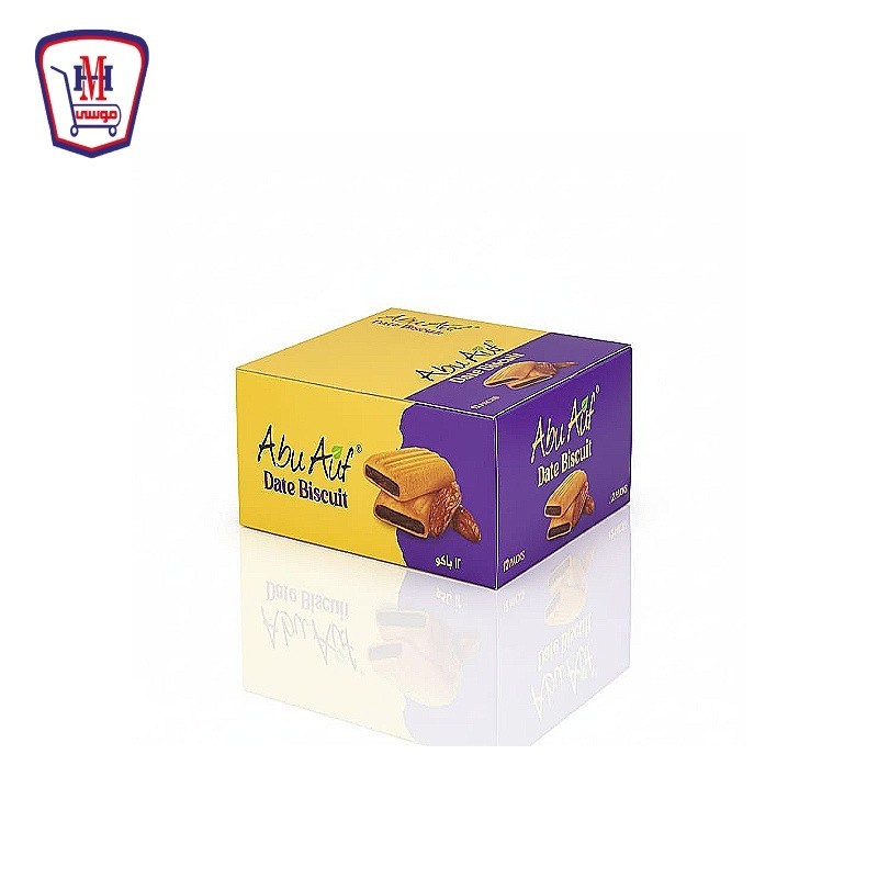 ابو عوف بسكويت مصرى محشو بالتمر 4 قطع علبه × 12 باكو