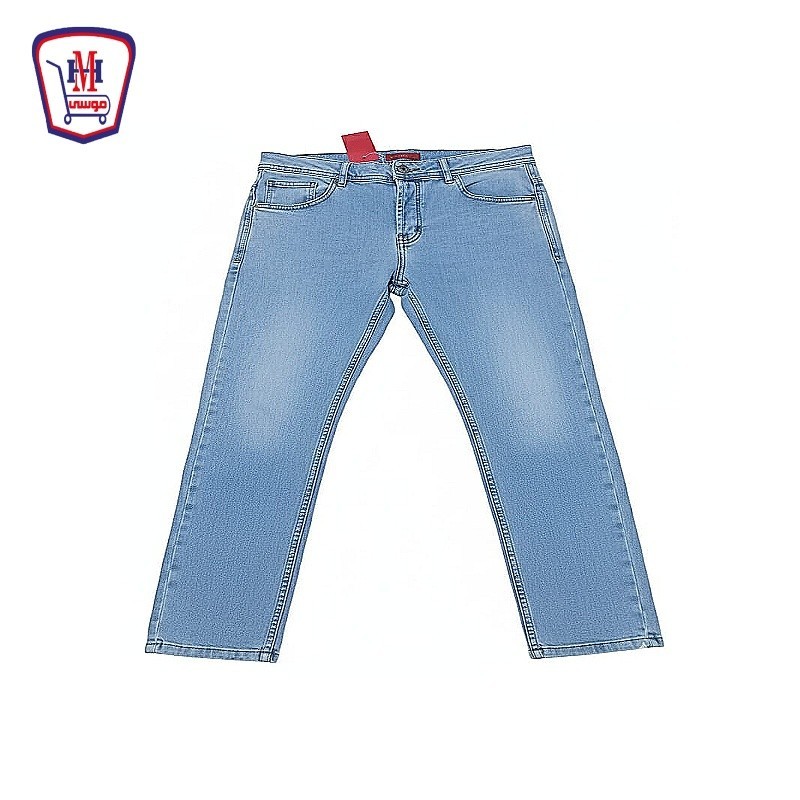 بنطلون جينز مان ساده محجر