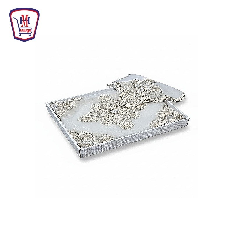 طقم مفرش نيش الفيروز كبس 16 قطعه