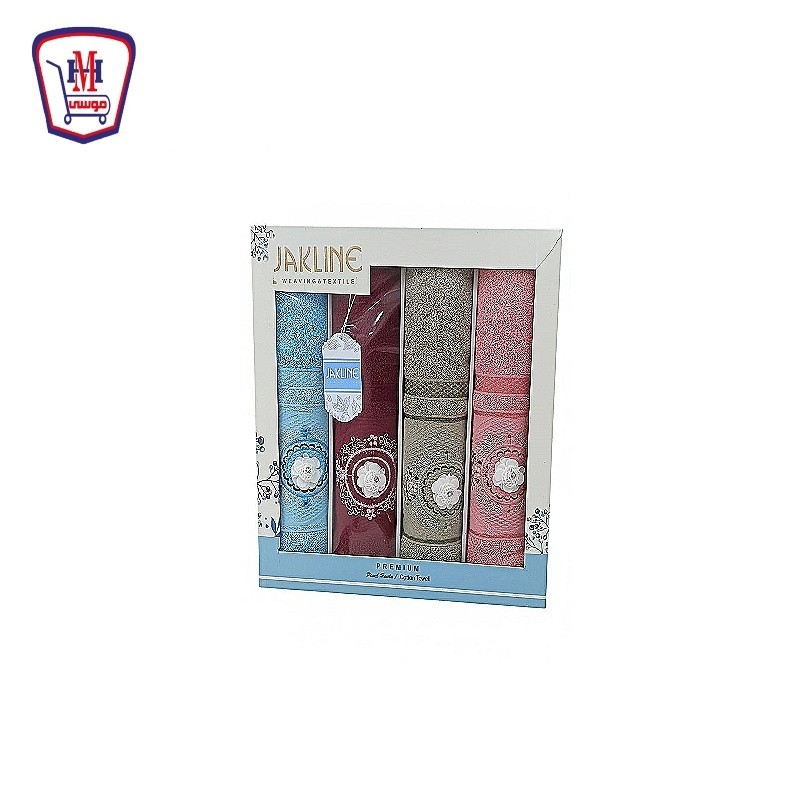 طقم فوط مطرز JAKLING موديل 380 م 60 × 120 4 قطع