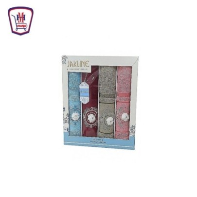 طقم فوط مطرز JAKLING موديل 380 م 60 × 120 4 قطع من موسى | هايبر موسى