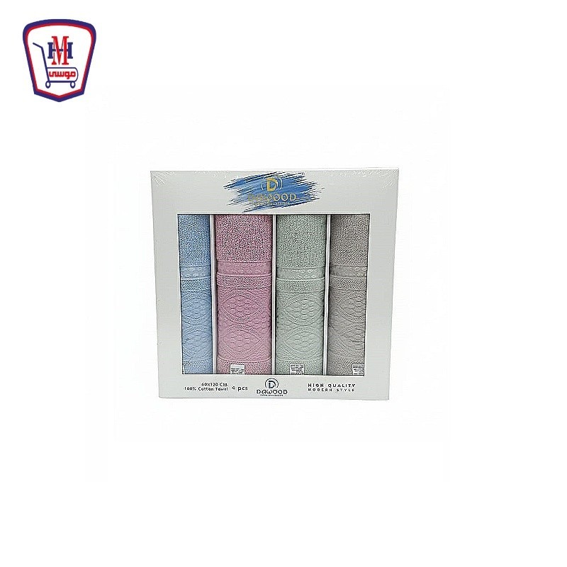 طقم فوط سوزى 605- جاكار 4 قطع 60×120 سم