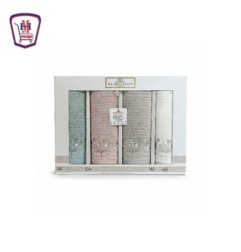 السروجى شريف طقم فوط وتين مطرز 50 - 4 فوطه من موسى | تسوّق أونلاين