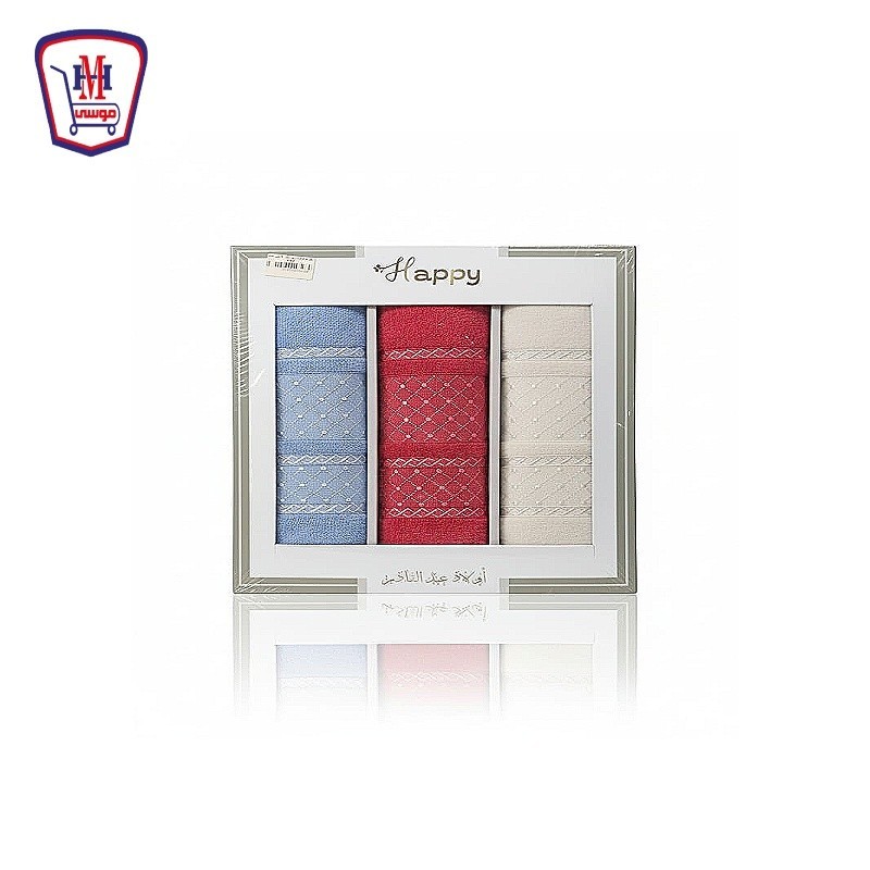 طقم فوط اولاد عبد القادر 3 قطع علبه HAPPY