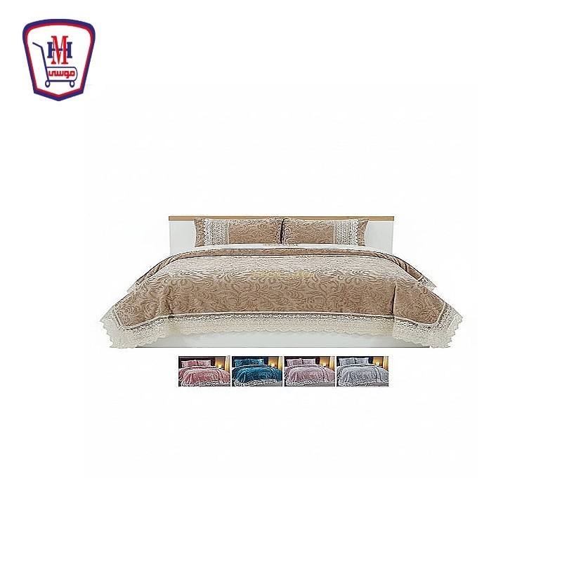 طقم مفرش سرير الراعى قطيفه دتيلس كبير 4 قطع