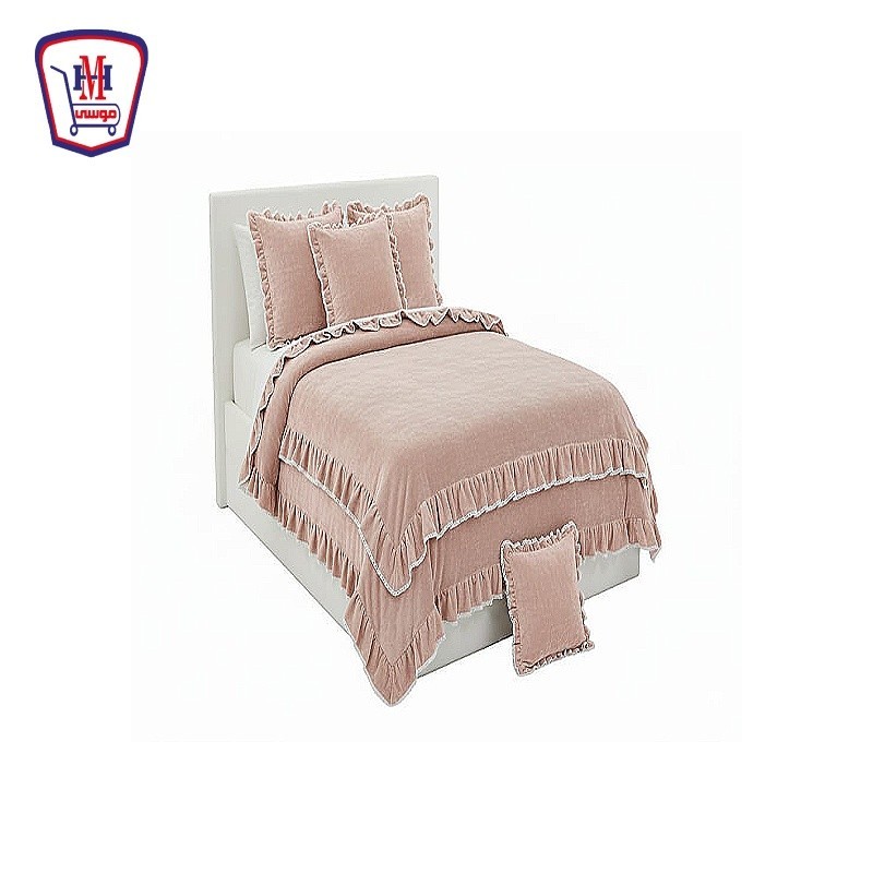 طقم دفايه سرير قطيفه 4 قطعه ليالينا LONG Home