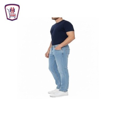 بنطلون جينز مان ساده محجر