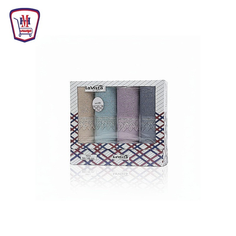 LAVISTA طقم فوط 4 قطع R8026 ( 60 سم × 120 سم )