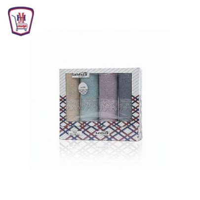 LAVISTA طقم فوط 4 قطع R8026 ( 60 سم × 120 سم ) من موسى | هايبر موسى