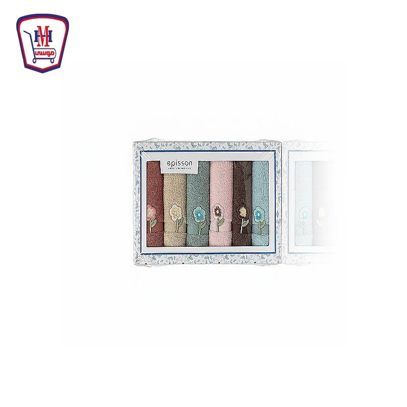 EPISSONطقم فوط تواليت 6 قطع L410 ( 30 سم × 30 سم )