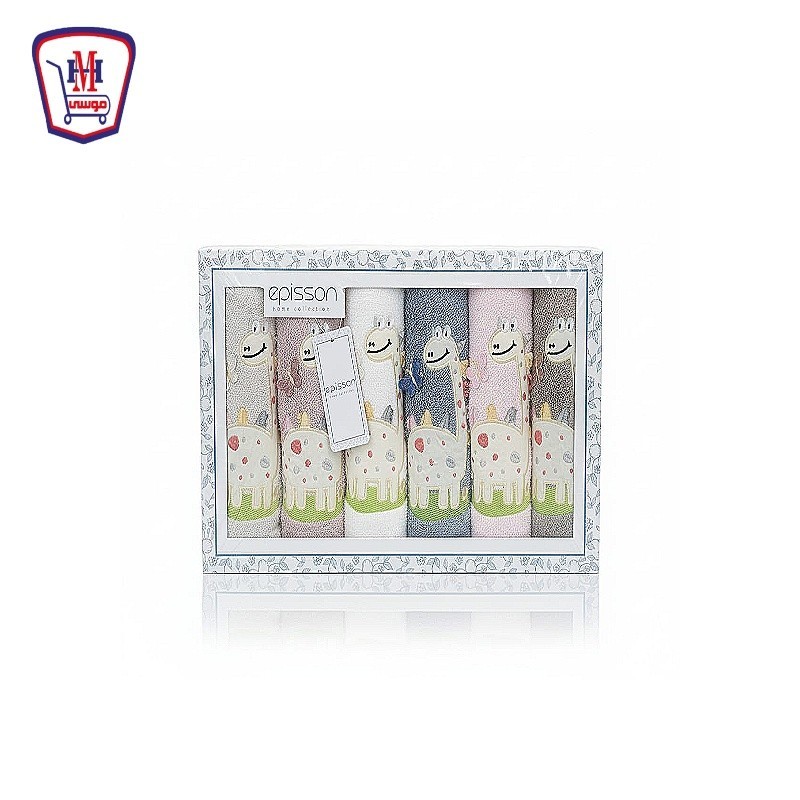 EPISSON طقم فوط اطفال 6 قطع J223 ( 60 سم × 80 سم )
