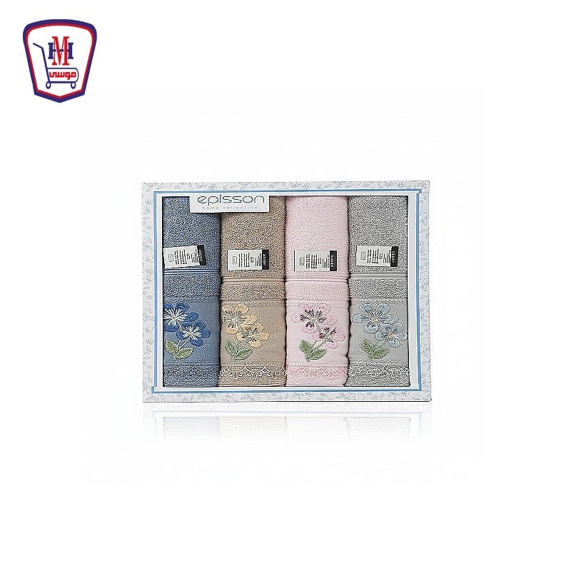 EPISSON طقم فوط 4 قطع موديل S 2148 ( 60 × 120 سم )