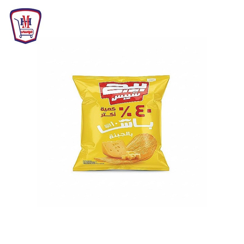 بيج شيبس باشا جبنه 73-83 جرام 40% اكتر
