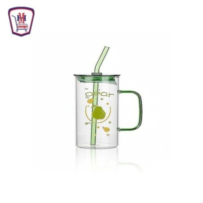 مج زجاج رسومات باليد غطاء اكليرك وشاليموه زجاج من موسى | هايبر موسى