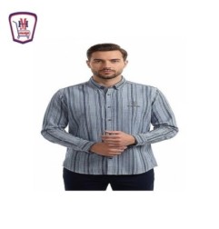 قميص بلو دريم كتان مقلم كم م 1017 1017 مل من موسى | هايبر موسى