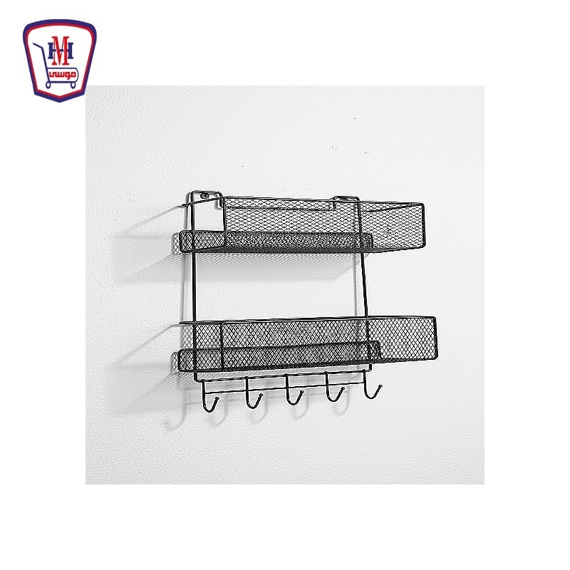 حامل ومنظم مطبخ 5 هوك 2 دور