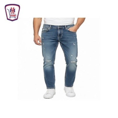 بنطلون جينز مان نيو سكاى خربشه 42/32 32 مل من موسى | هايبر موسى
