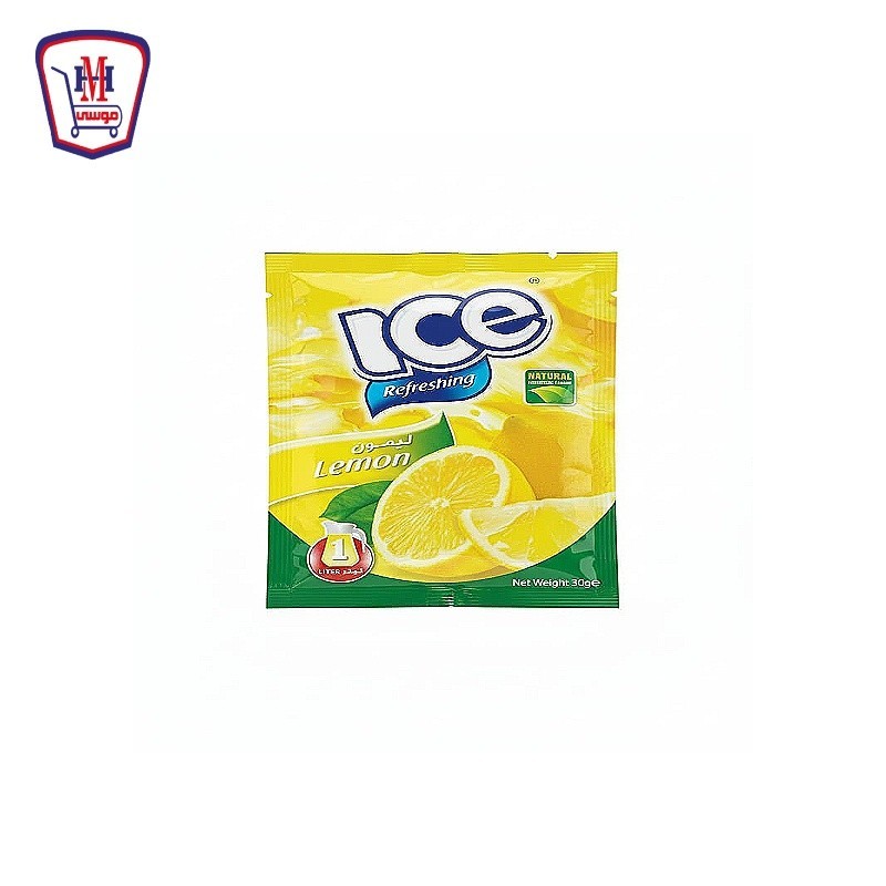 ايس عصير بودره ظرف ليمون نعناع 30 جرام