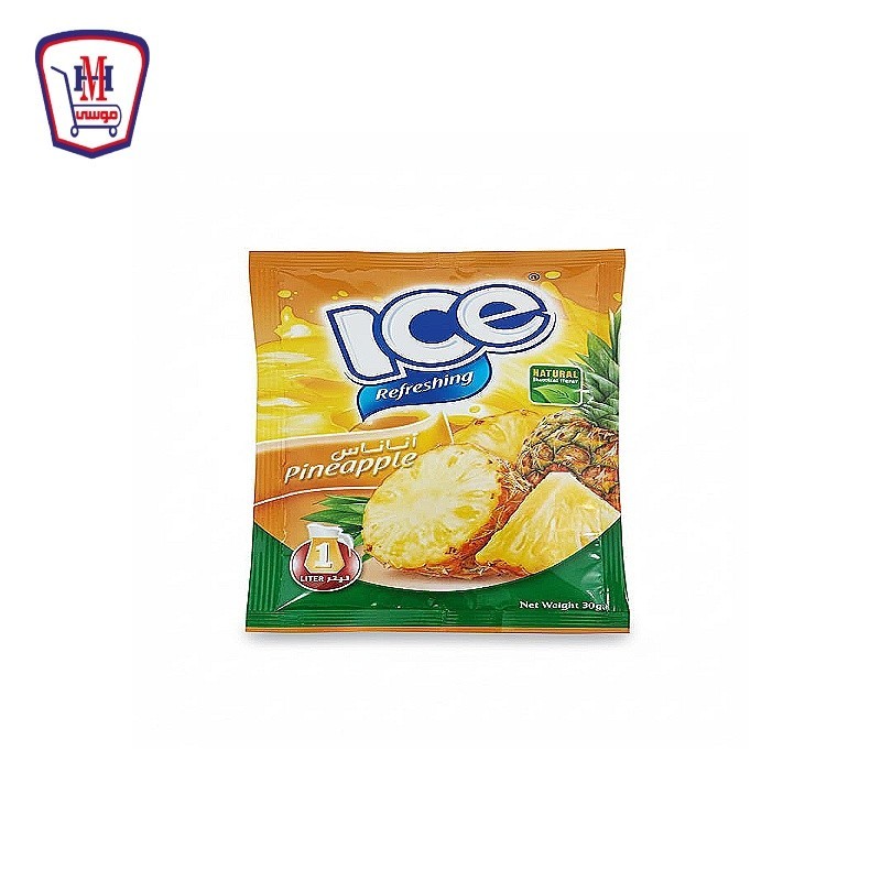 ايس عصير بودره ظرف اناناس 30 جرام
