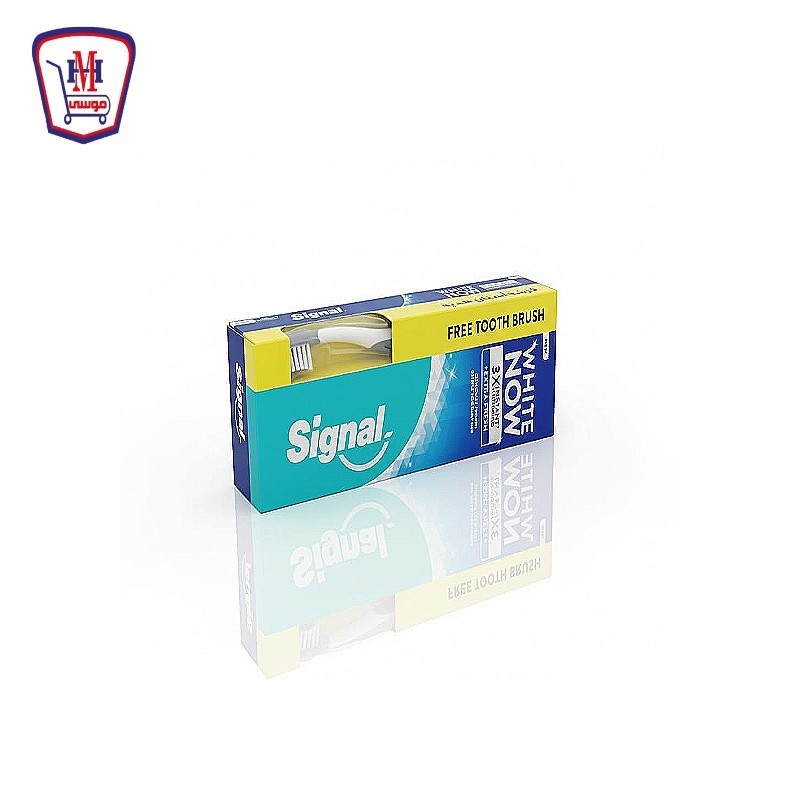 سيجنال معجون وايت ناو انتعاش اكثر 75 مللى + فرشاه