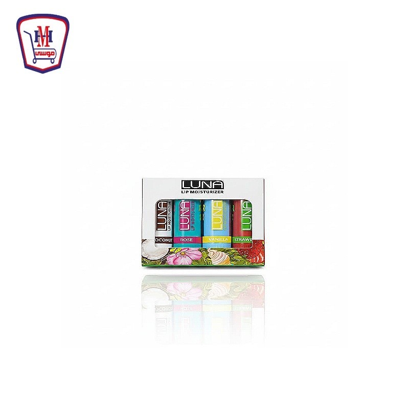 لونا مرطب شفاه انواع عرض 4 قطعه 3.5 جرام