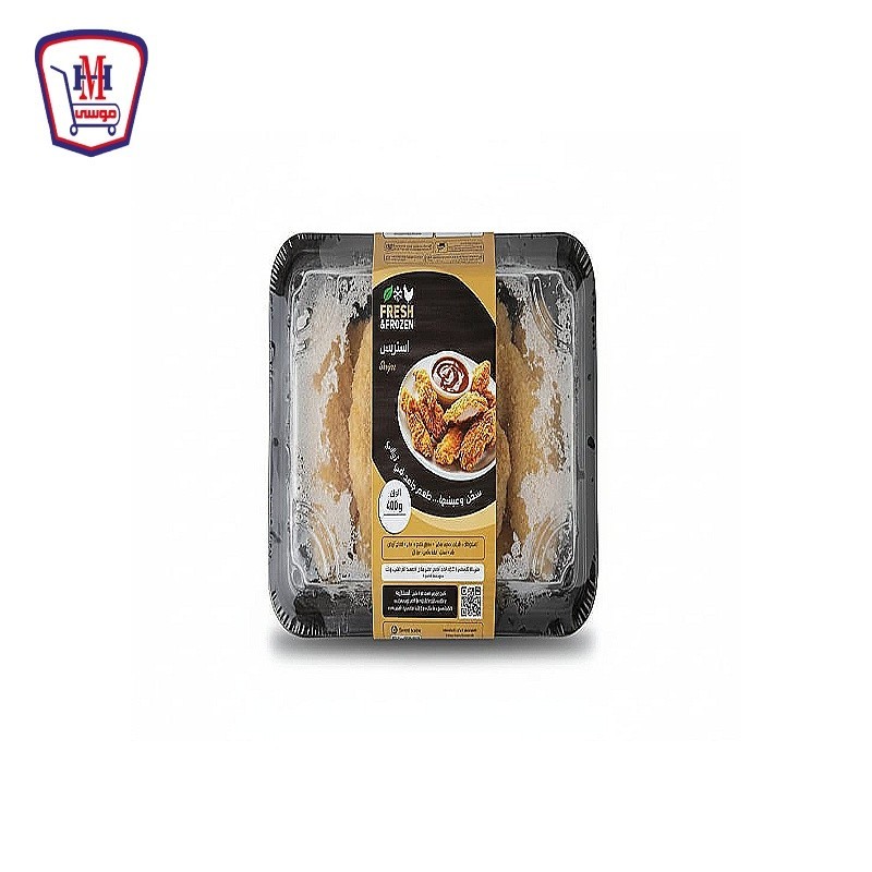 فريش فروزن استربس دجاج 400 جرام