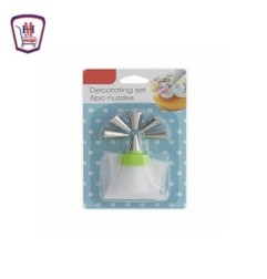 قمع كريمه قماش غيار معدن 6 قطع