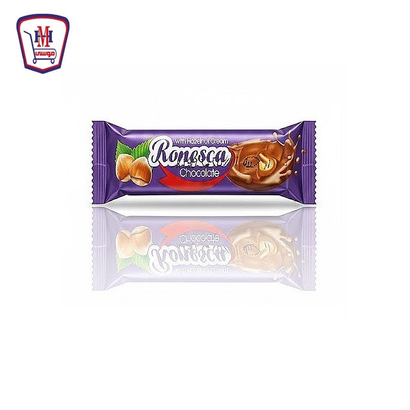 رونيسكا بار شيكولاته محشيه بكريمه البندق 17 جرام