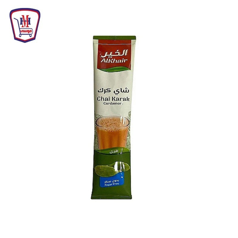 الخير شاى كرك بالهيل بدون سكر 15 جرام