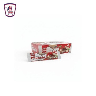 كورونا مونشى بسكويت ويفر كاكاو بطعم البندق 4 قطع باكو