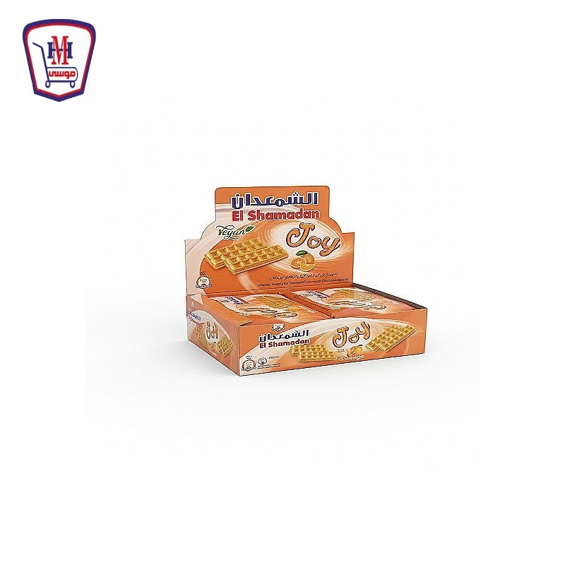 جوى بسكويت نباتى برتقال علبه × 12 باكو