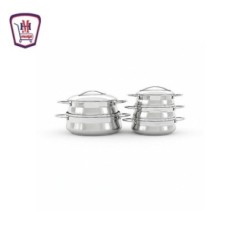 بونيرا طقم حلل استانلس 10 قطع — منزلي | هايبر موسى — تسوّق أونلاين