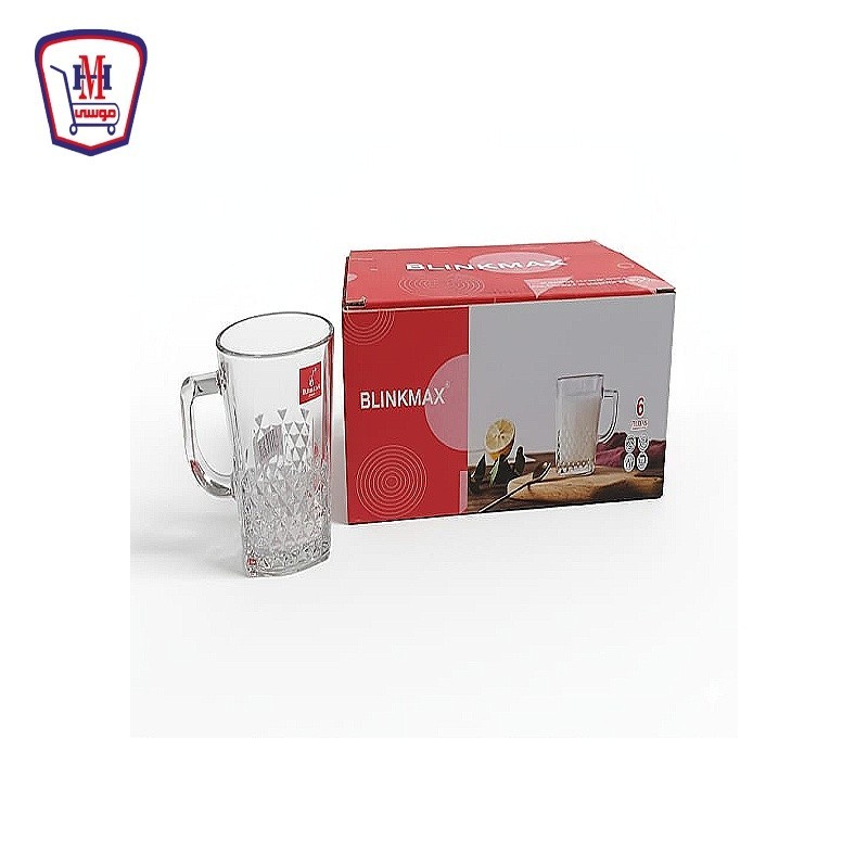 بلانك ماكس طقم مج زجاج 6 قطع موديل KTZB 68 - 3