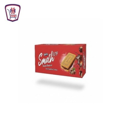 كيمتزو سماش اكسترا بسكويت فانيليا محشو بالبندق 6 قطعه علبه × 12 باكو