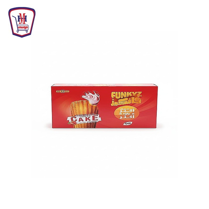 فانكيز كيك فراوله 45 جرام علبه × 12 قطعه