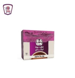 تونتى فور اون قهوه تركى وسط محوج 8 جرام علبه 24 ظرف