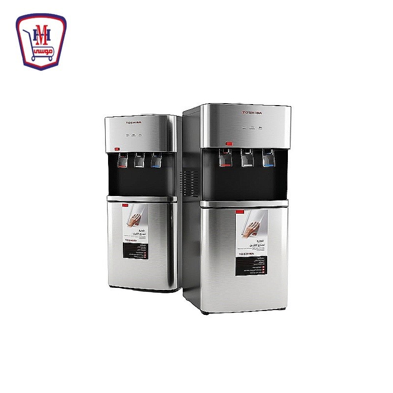 توشيبا مبرد مياه 3 حنفيه ستانلس بالثلاجه فضى موديل RWF-W2467RTEG(K)