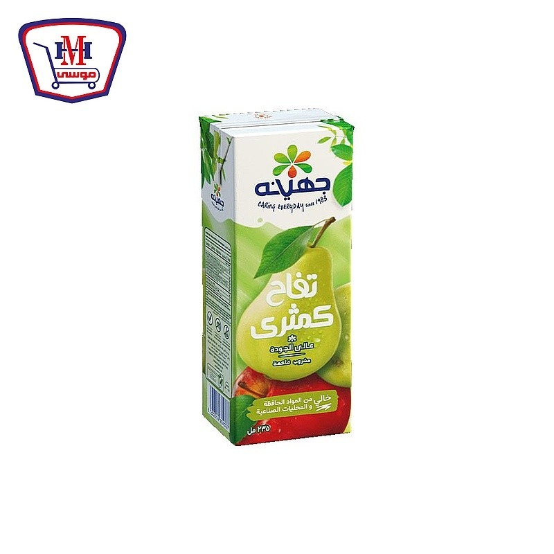 جهينه عصير تفاح كمثرى 235 مللى