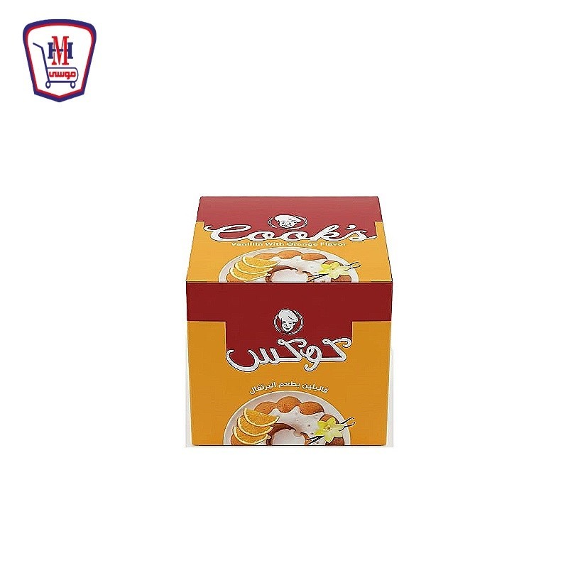 كوكس فانيليا برتقال ظرف 5 جرام علبه × 25 ظرف