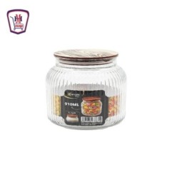 كرم بلاست برطمان ديلوكس غطاء خشبى 900 مللى