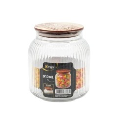 كرم بلاست برطمان ديلوكس غطاء خشبى 900 مللى