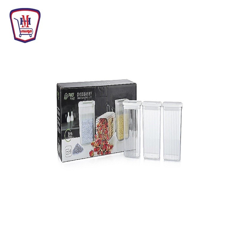 بروبلاست طقم برطمانات ديسكفرى 3 قطع وسط 1000 مللى موديل MS-102