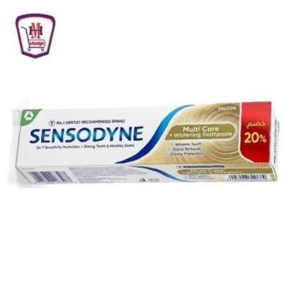 سنسوداين معجون اسنان عنايه متعدده + تبيض 50 مللى خصم 20 %