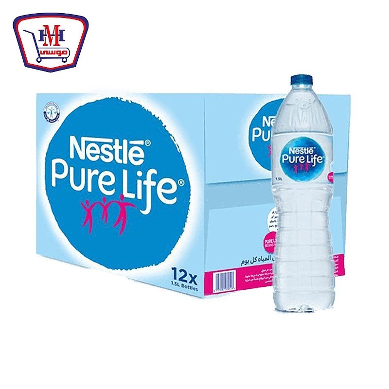 نستله مياه معدنيه 1.5 لتر كرتونه × 12 زجاجه