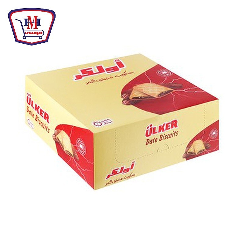 اولكر بسكويت محشو بالتمر 6 قطعه علبه ×12قطعه