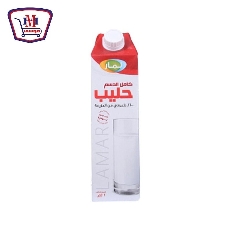 لمار حليب كامل الدسم 1 لتر