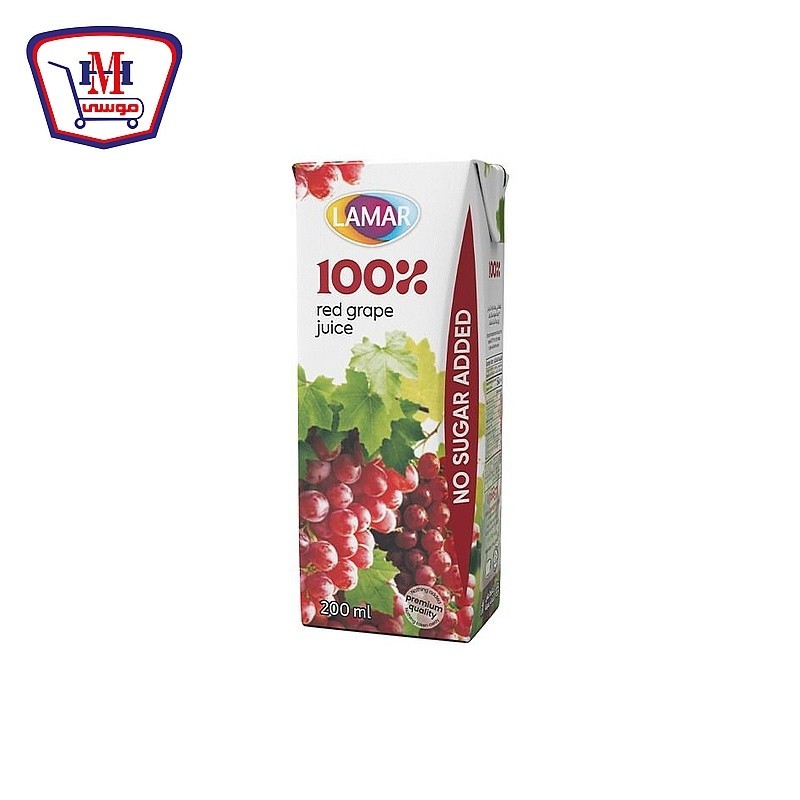 لمار عصير عنب احمر طبيعى 200 مللى